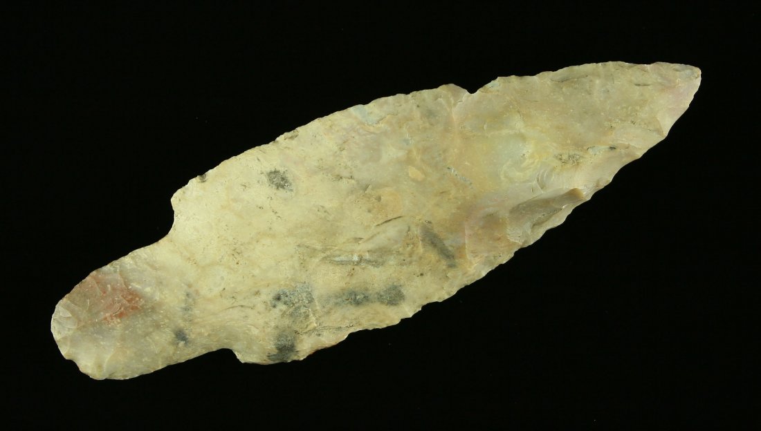 4 5/16" Adena: Boyle Chert example from Kentucky Formerly of the Arthur Stuart Collection.