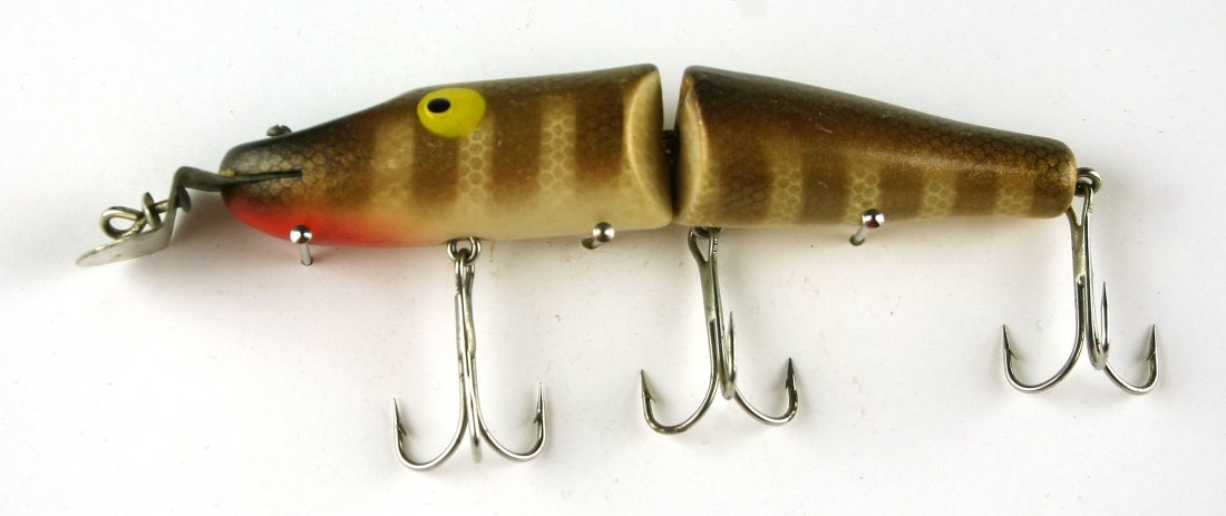 4" Vintage Jointed Pikie Lure: Unmarked resin lure from the 1970's. Creek Chub Replica?