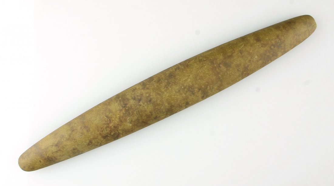 13 1/8" Intrusive Mound Pick: Fantastic example from the Ohio River Valley. Ex - Newton Collection.