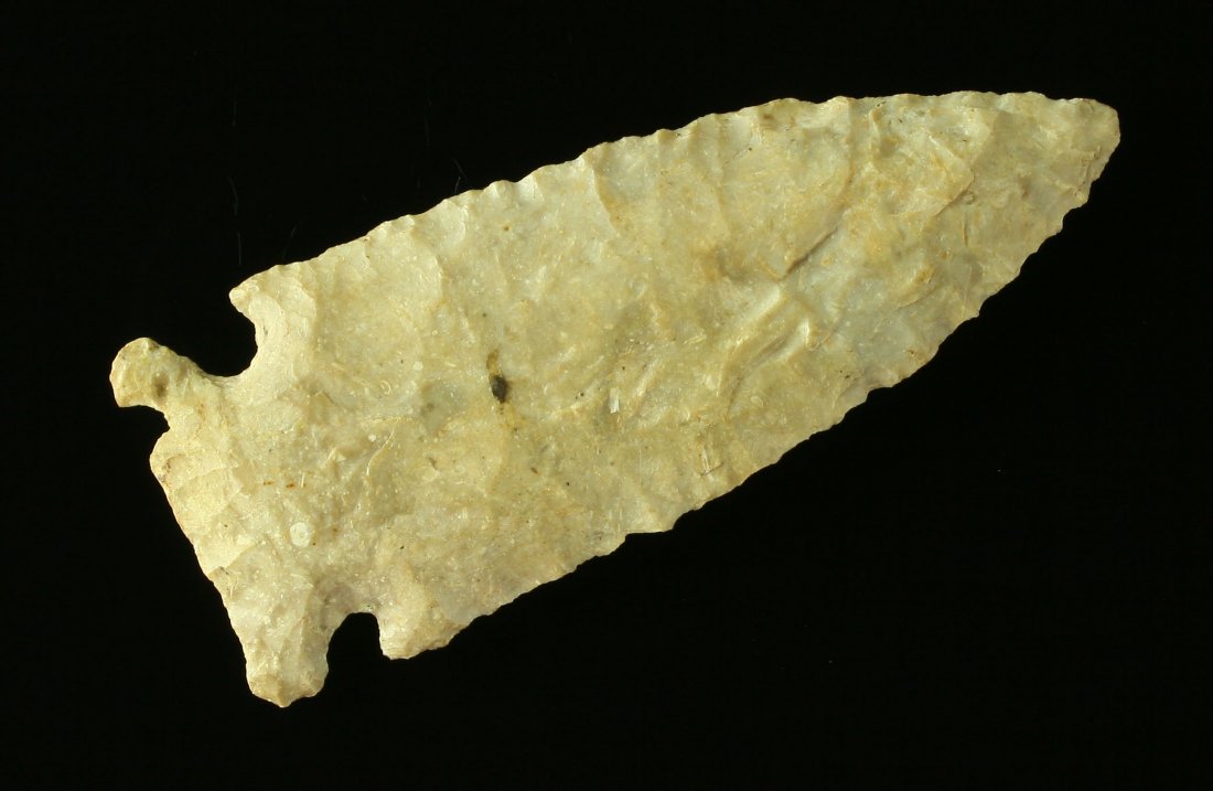 2 7/8" Archaic Corner Notch: Boyle chert example from Hardin Co., Kentucky. Ex - Bratcher Collection.