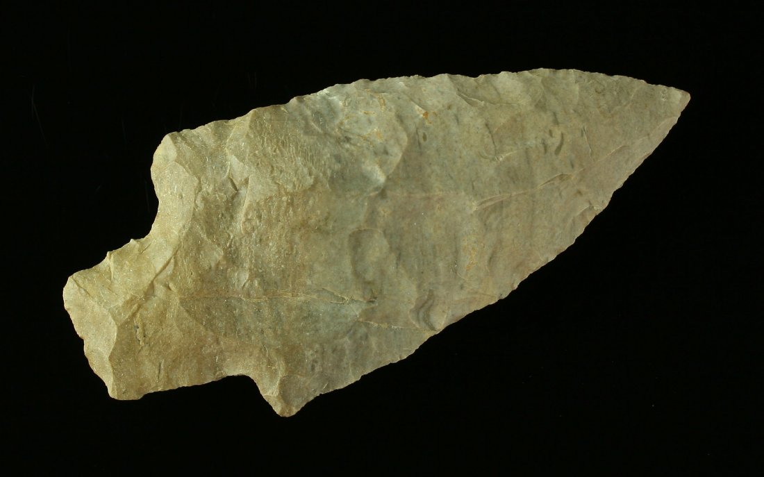 3 5/16" Adena Robbins: Nice Dover Chert example from Graves Co., Kentucky found by Dale Bratcher near Mayfield.