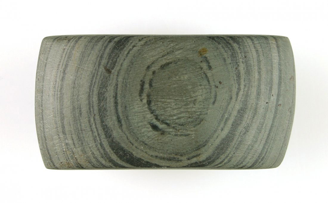 2 7/8" Banded Slate Bannerstone - Jackson COA (1 of 4)