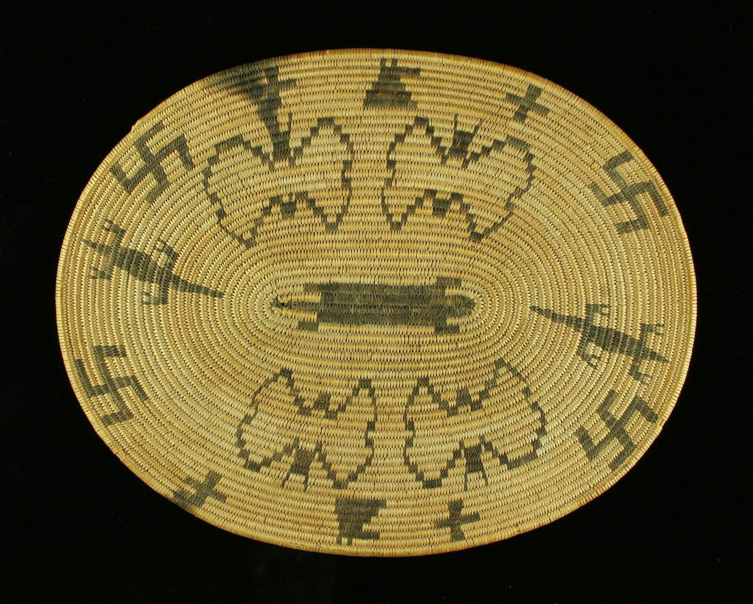 11 1/4" Yavapai Basket Mat with letter (1 of 2)