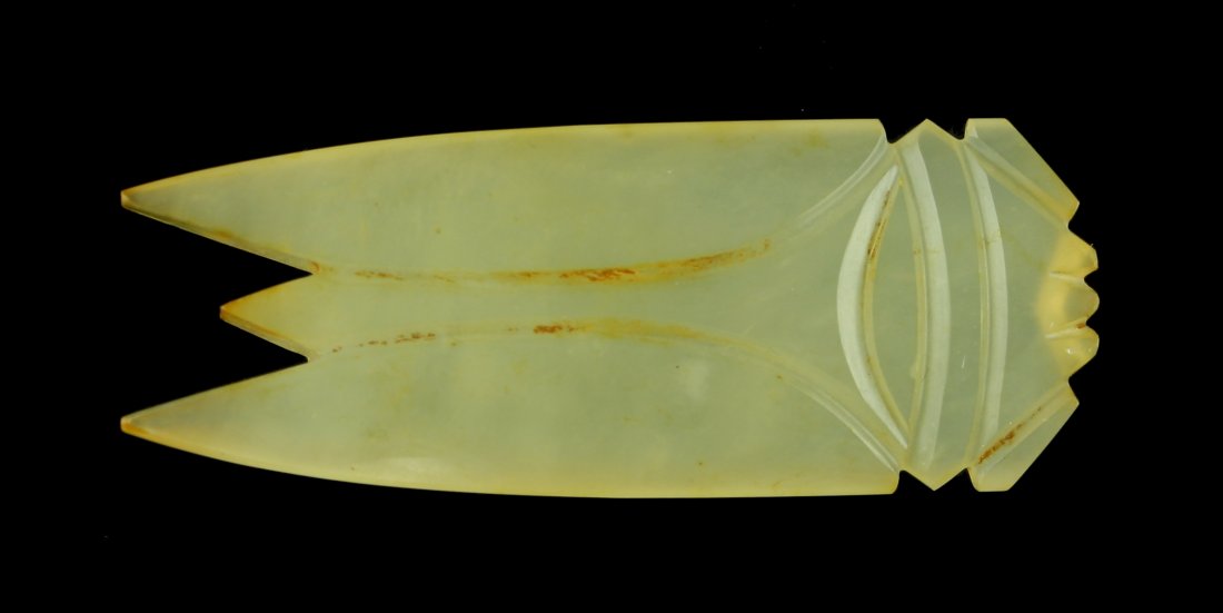 Gorgeous 2 1/4" Chinese Jade Cicada (1 of 4)