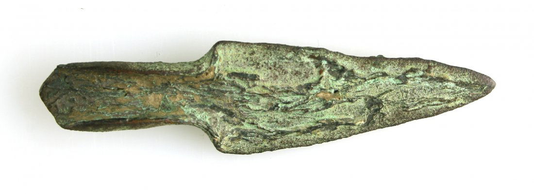 3 1/8" Old Copper Culture 'SOCKETED TRIANGULATE' (1 of 2)