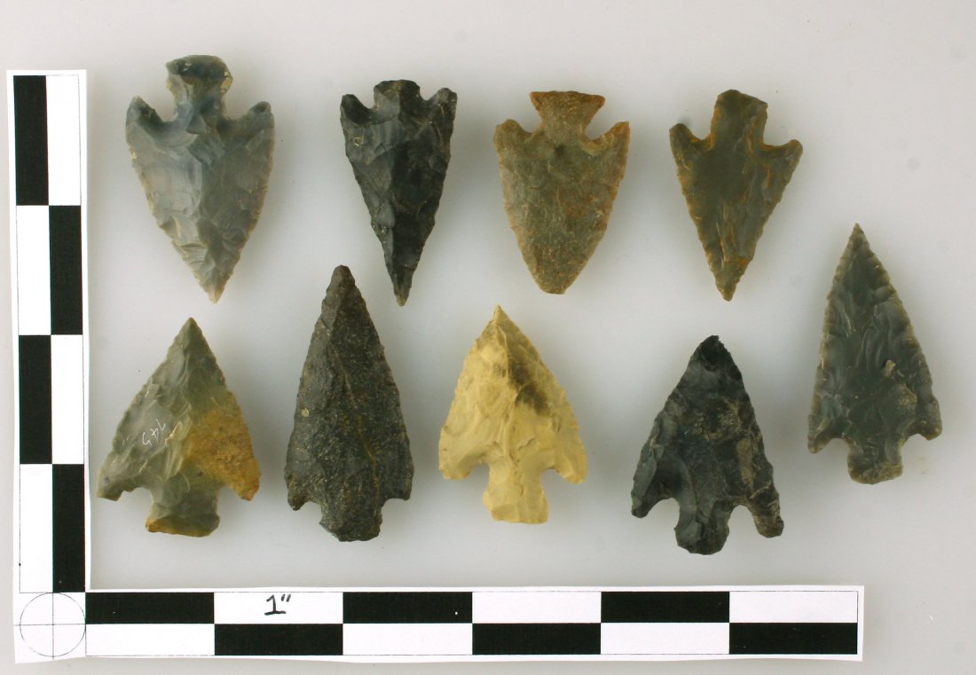 9 Nice Buck Creek Points 1.5-2" (1 of 1)