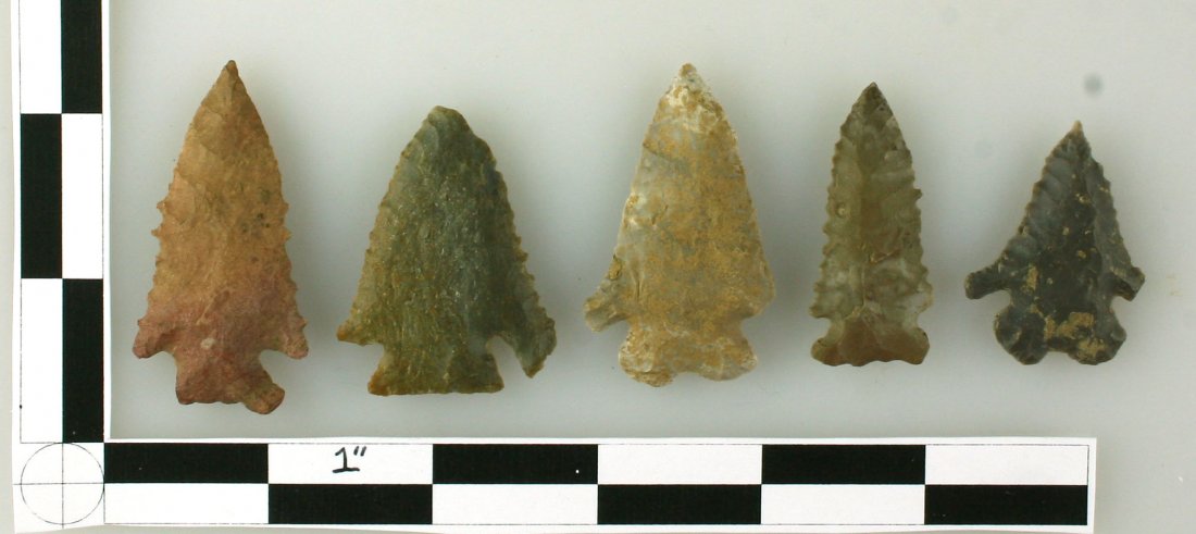 5 Super Archaic Serrated Points (1 of 1)