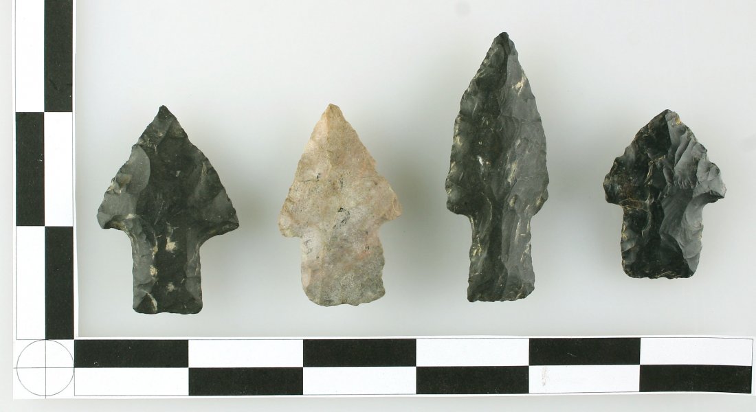 4 Nice Texas Stemmed Points (1 of 2)