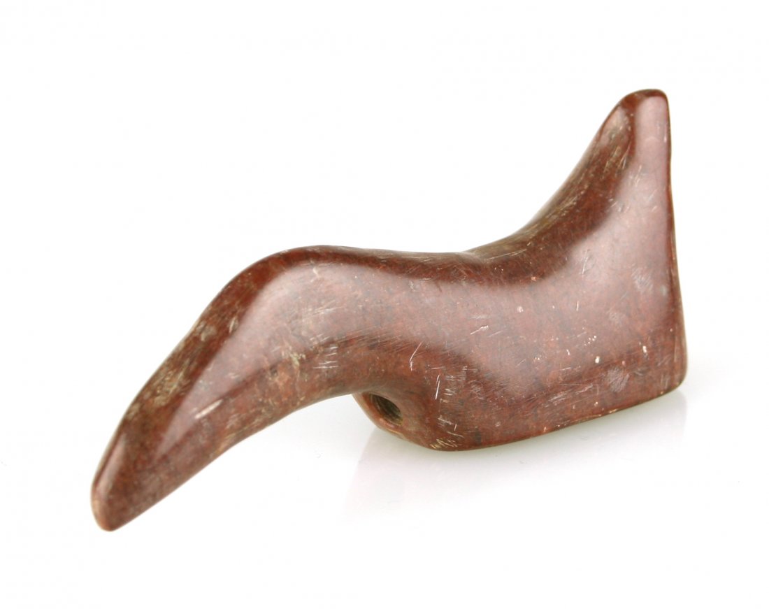 REPRODUCTION 3 5/8" Catlinite Birdstone (1 of 2)