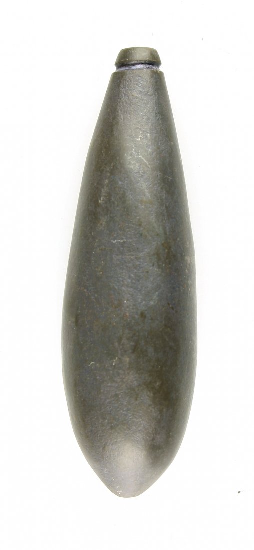 REPRODUCTION 3 1/8" Hematite Plummet (1 of 2)