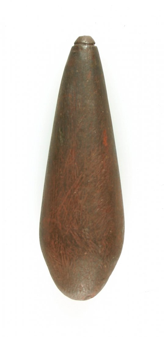 REPRODUCTION 3 1/8" Hematite Plummet (1 of 2)