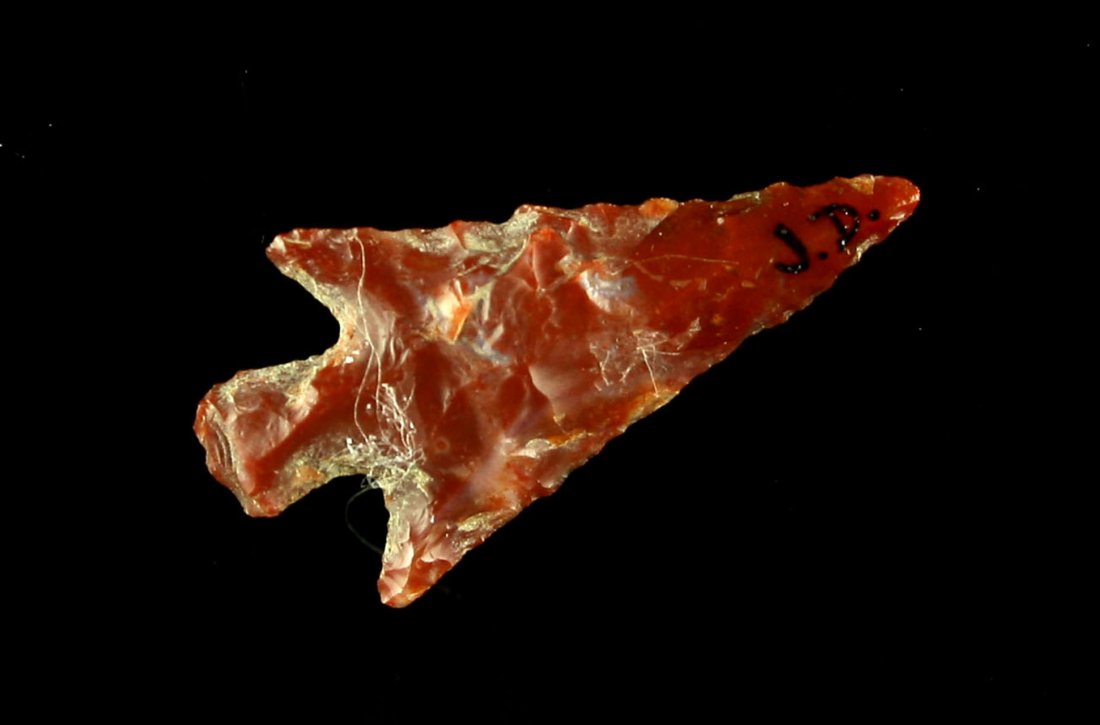 15/16" Wallula: Found at the John Day Rapids prior to 1960. Estate Collection. Carnelian Agate. Nice!