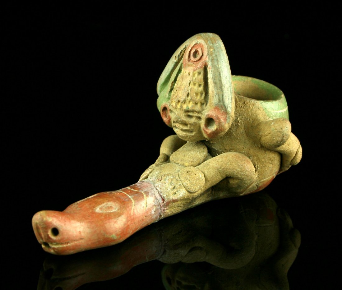 3 3/8" Decorative Pipe (Broken and Glued) (1 of 8)