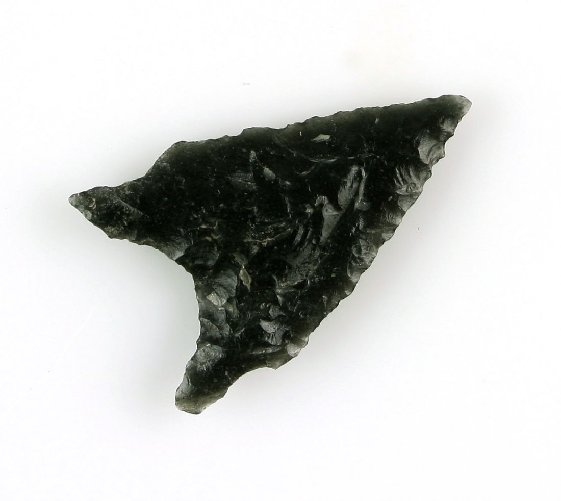 Unique 1 1/2" Obsidian Arrowhead (1 of 2)