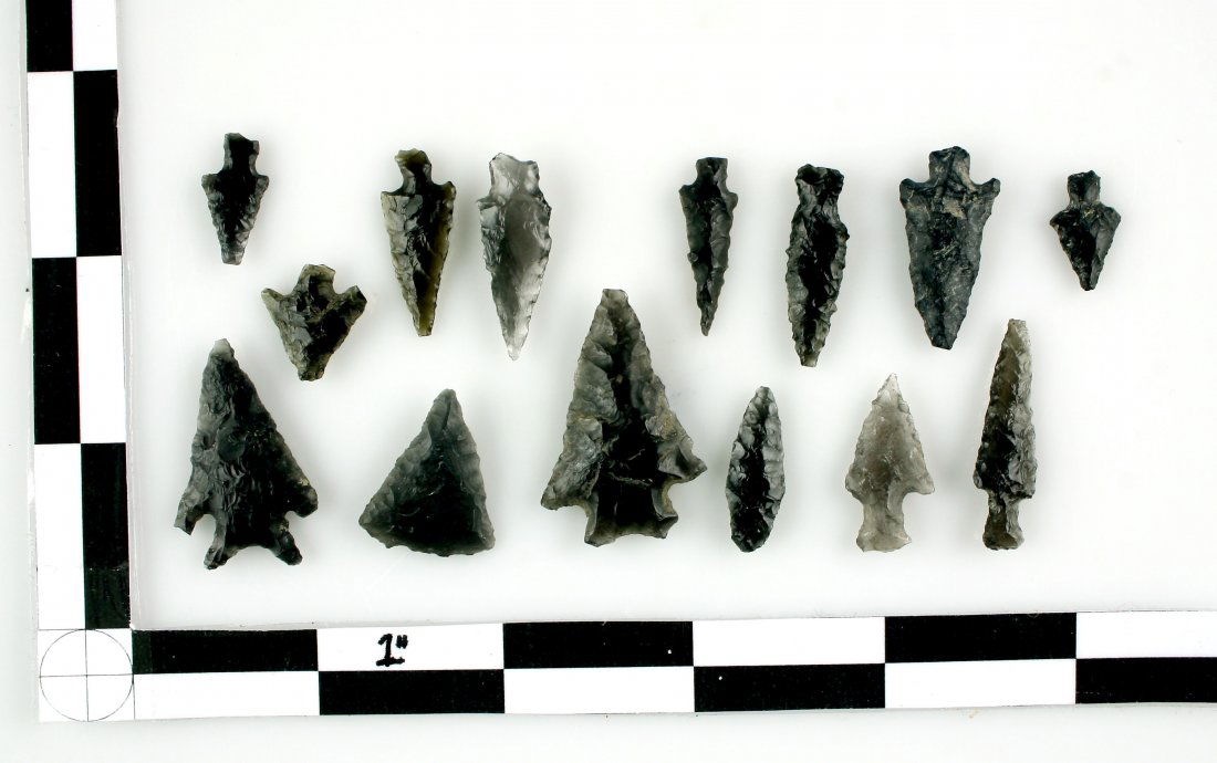14 Nice Obsidian points (1 of 1)