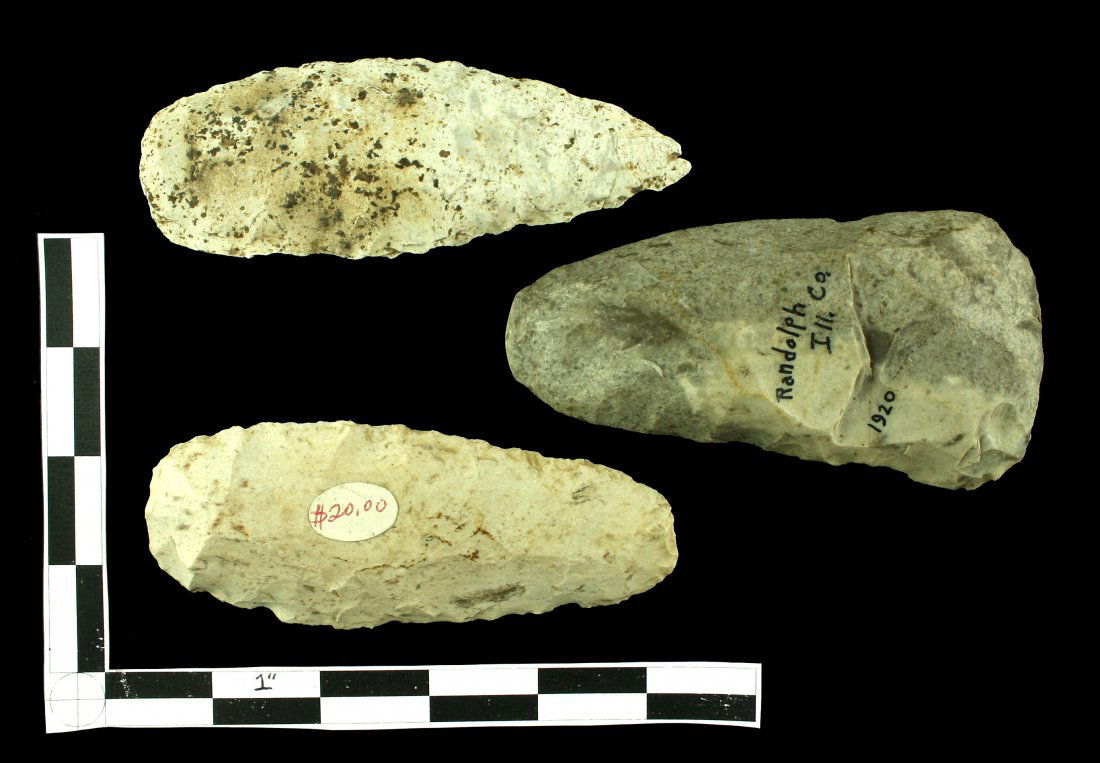 3 4 3/4" Flint Celts (1 of 2)