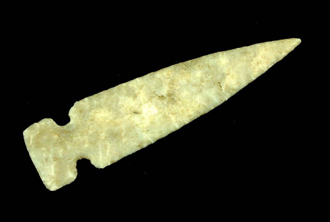 4 1/2" Agate Side Notch *Broken and glued* (1 of 2)