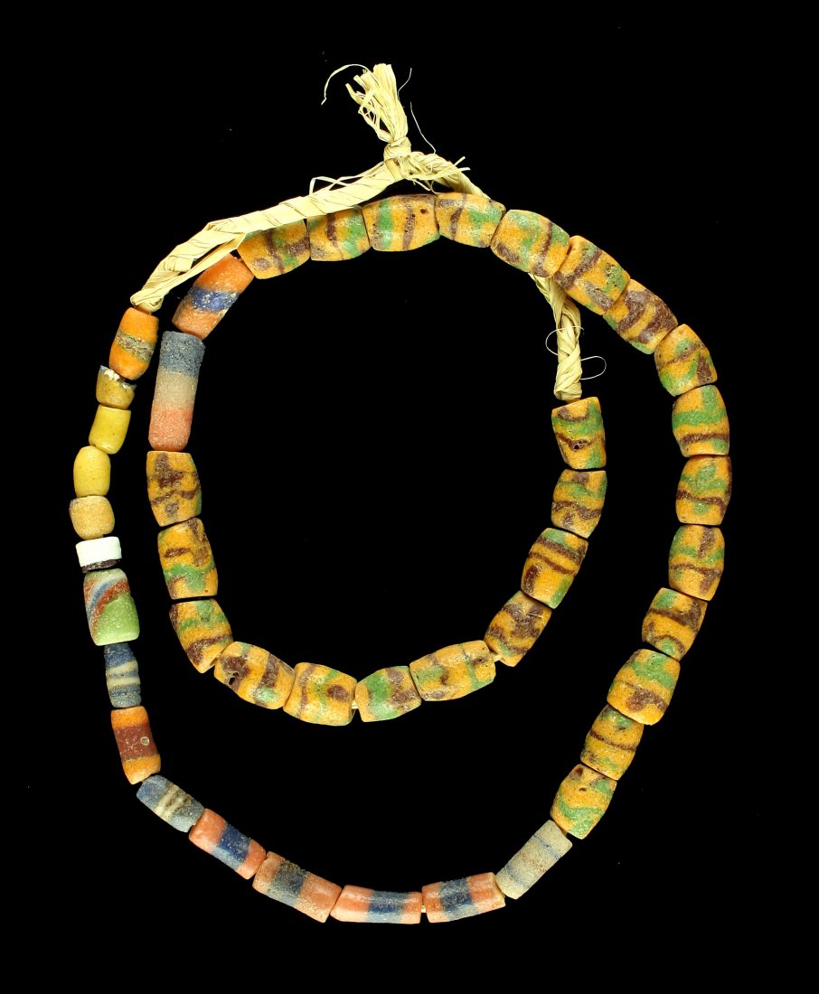 20.5"+ Sand Cast Necklace: several styles of beads represented on this necklace featuring 20.5" of beads.
