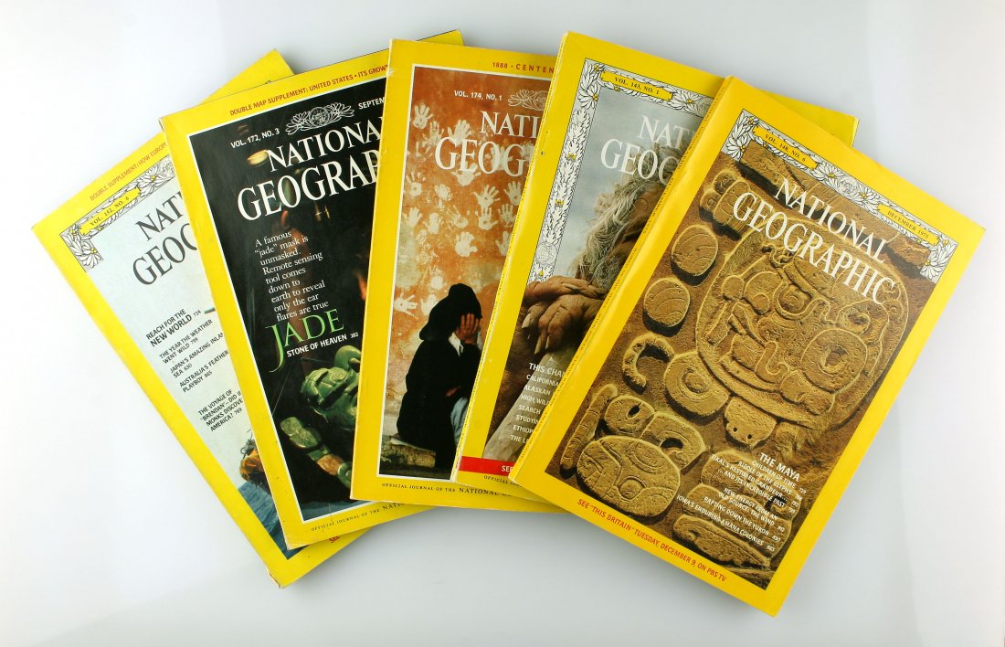 5 Nice Nat. Geographics with Archaeology Articles: Maya, Olduvai, Moors, Jade, did the Irish reach America??