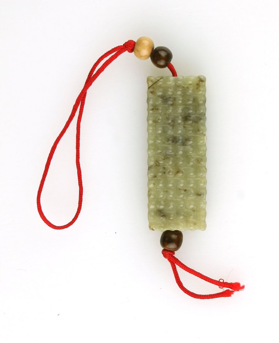47mm Early Chinese Jade Toggle (1 of 5)
