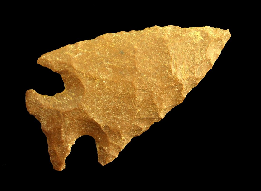 2 1/4" Kentucky Motley: Great form. Brown fossil chert. Carter Co., Kentucky.