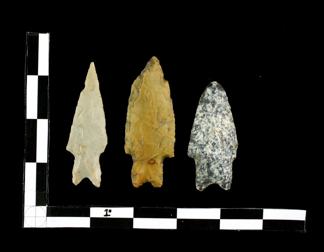 3 Texas Pedernales points (1 of 2)