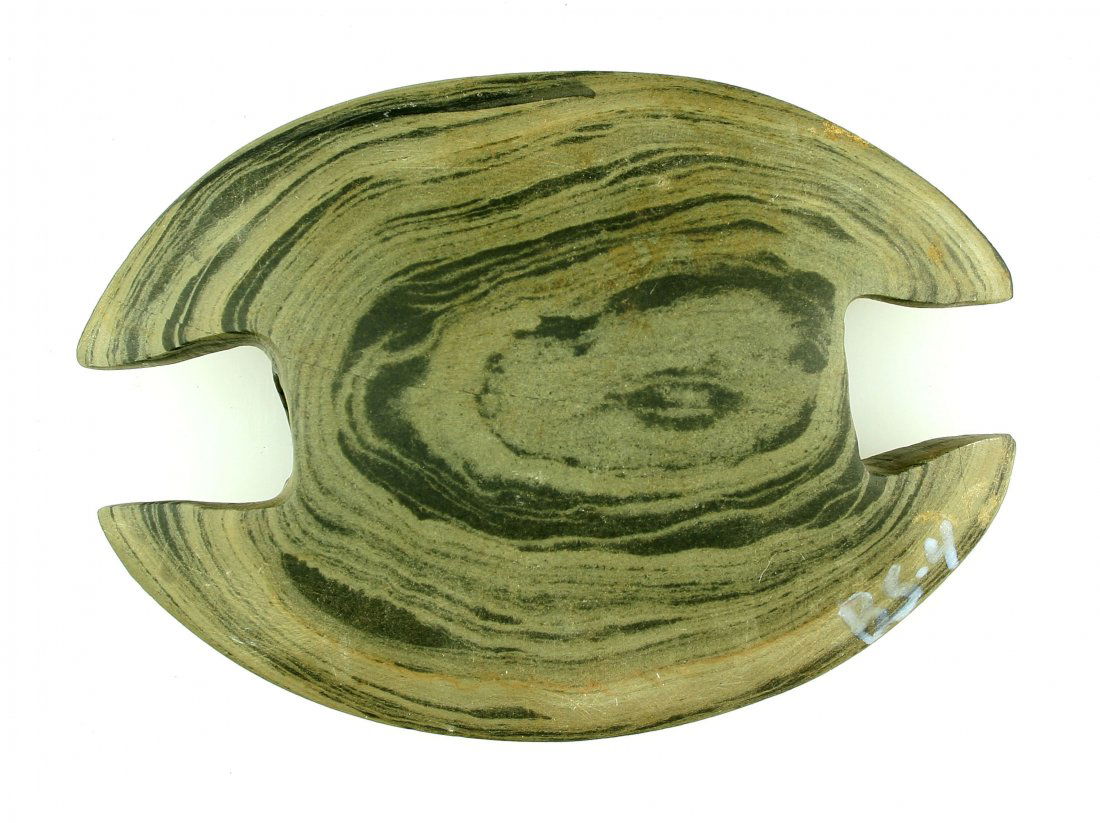 4" Notched Ovate Bannerstone (1 of 2)