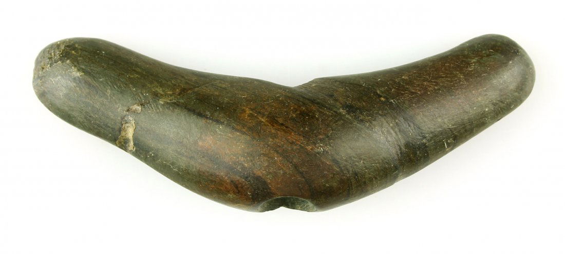 1.5"x4.375" Lunate Bannerstone - Putty COA READ (1 of 4)