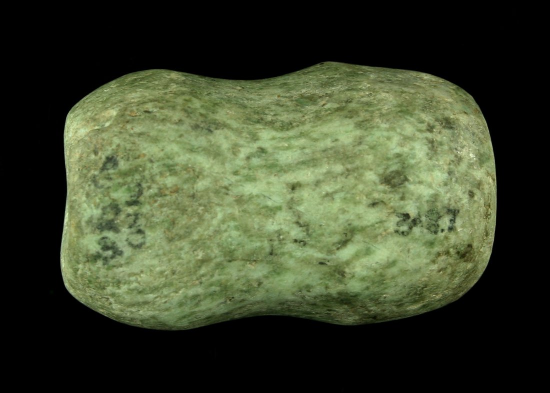 2" Mayan Jade Lobed Bead (1 of 3)