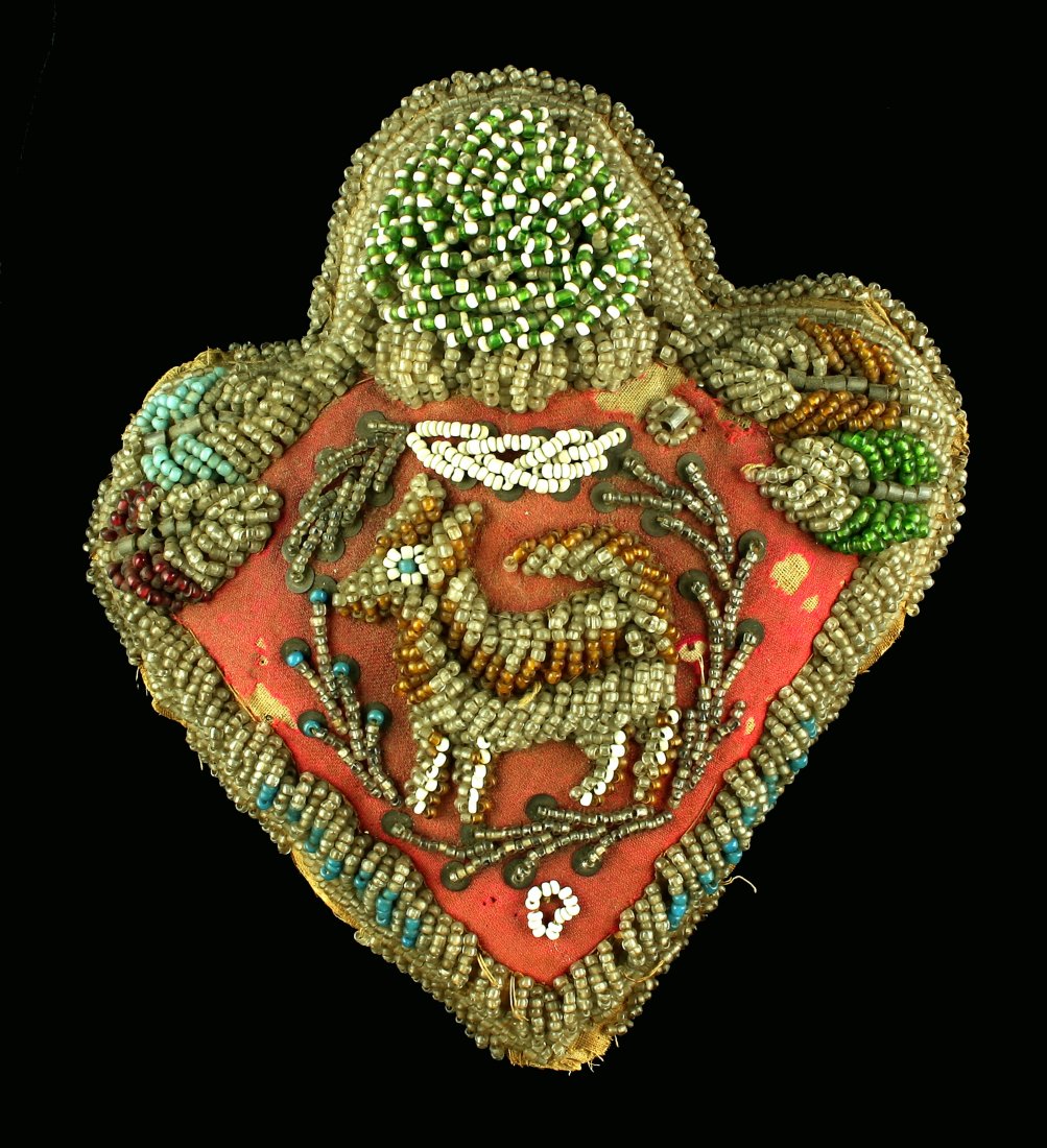 8 1/2" Seneca Beaded Pillow/Pincushion (1 of 2)