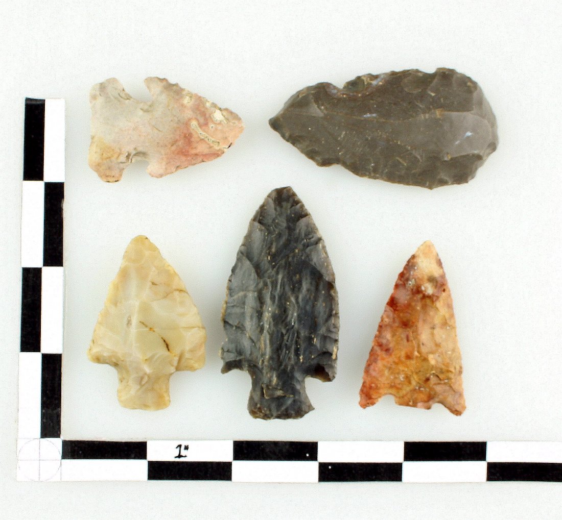 5 Nice Archaic/Woodland Points (1 of 1)