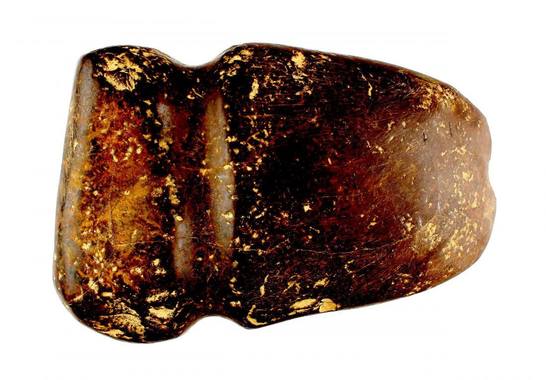 6" Hematite Full Groove Axe (1 of 2)