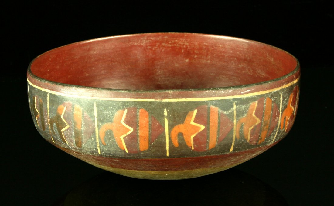 7 3/8"x 3 3/8" Nazca Polychrome Bowl (1 of 4)