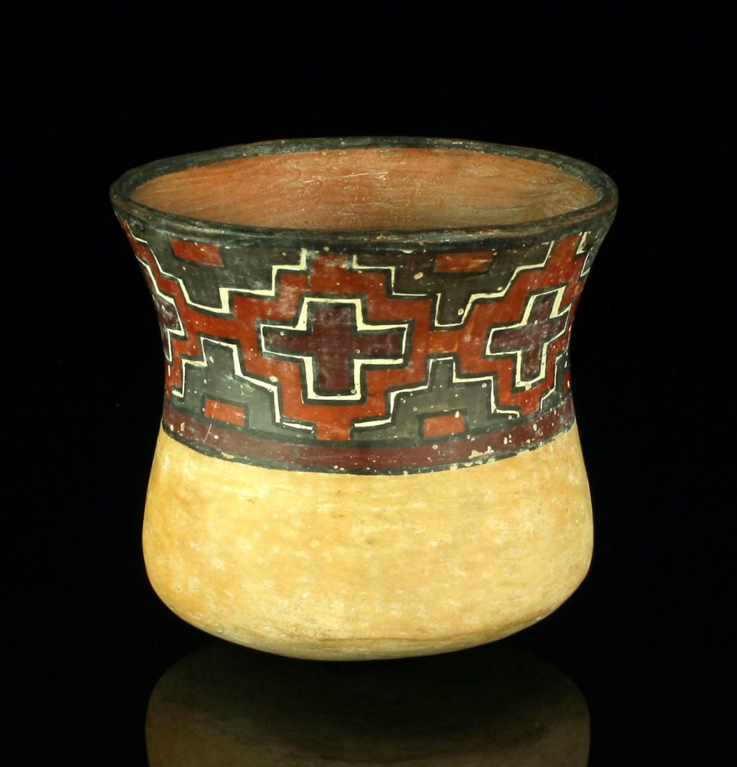 3.75"x4" Nazca Polychrome Vessel (1 of 4)