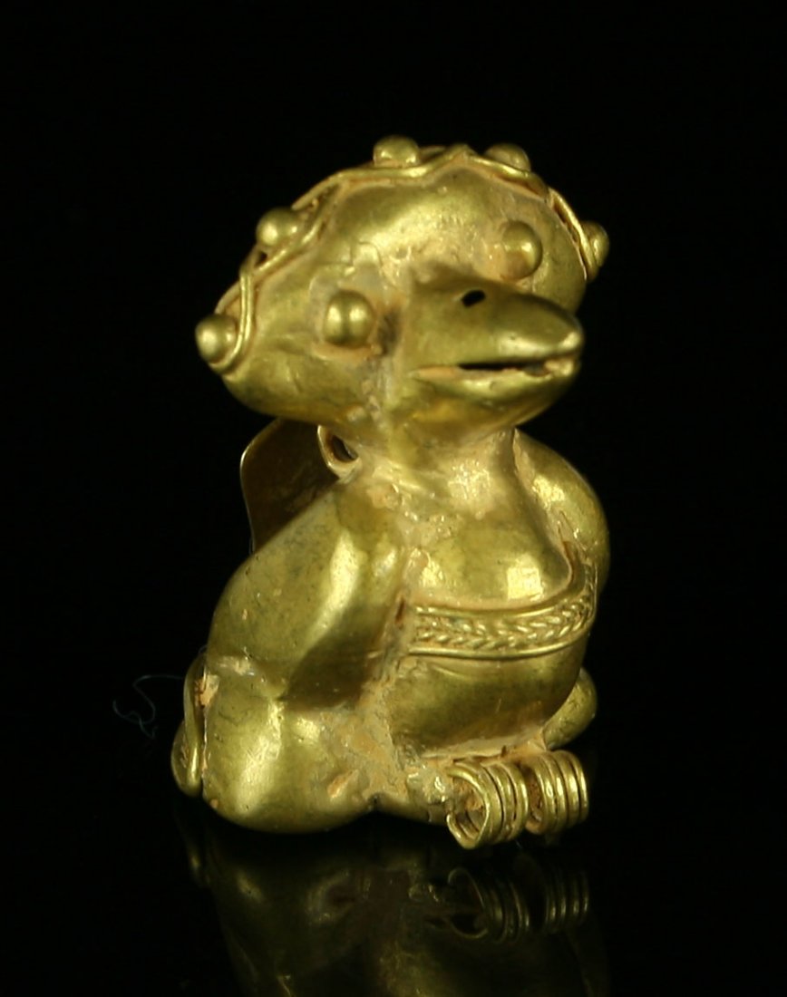 1 7/16" Tairona Tumbaga Gold Avian Effigy Pendant (1 of 5)