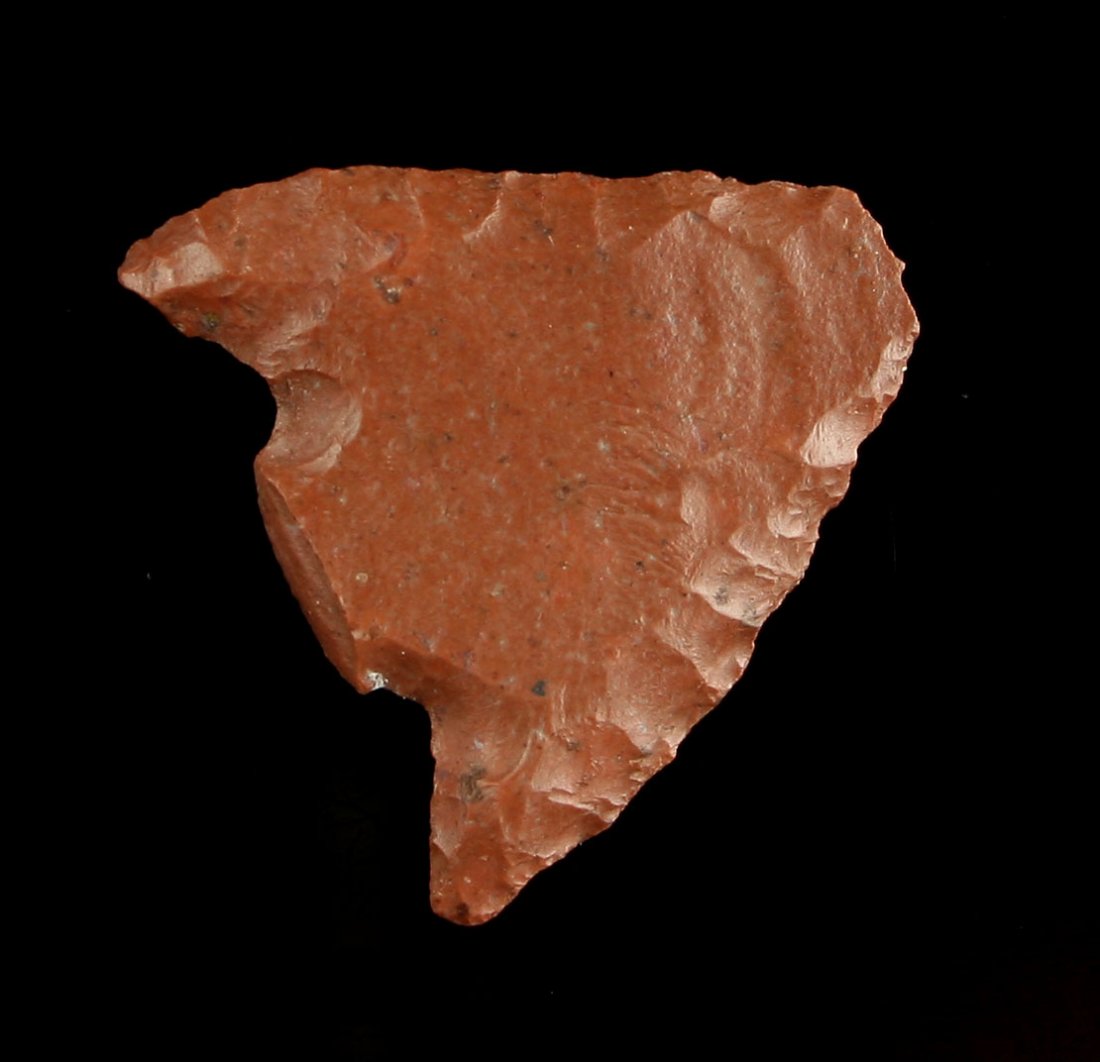 1" Anciently Reworked Utah Red Jasper Folsom (1 of 2)