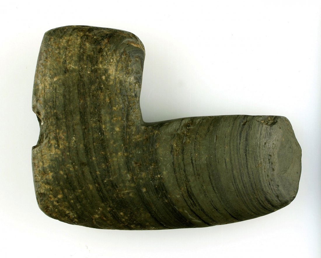 3 7/8" Geniculate Bannerstone - Putty G-9 COA (1 of 3)