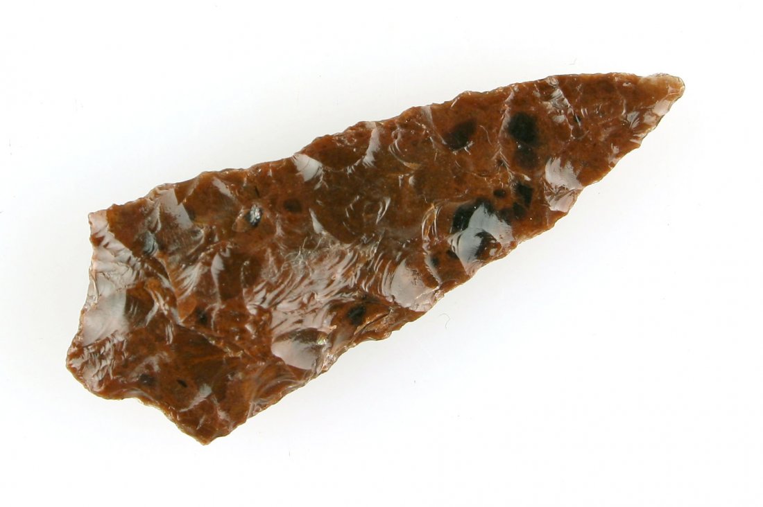 2" Gypsum Cave: Klamath Co., Oregon example in Mahogany Obsidian formerly of the David Aptecker collection.