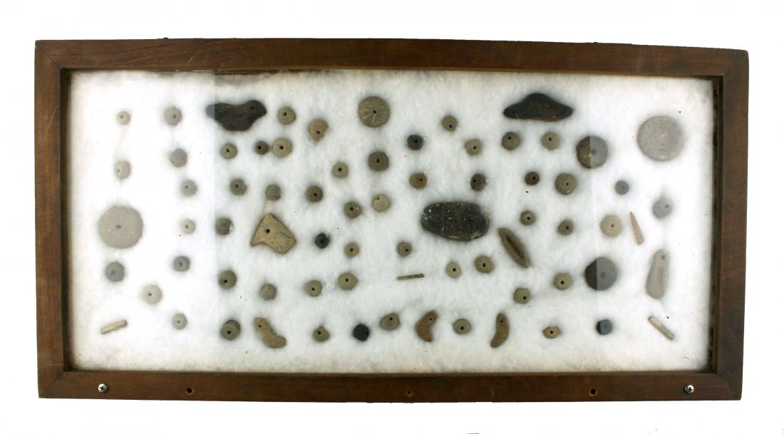 12x24 Display of Mississippian Pottery Beads (1 of 1)