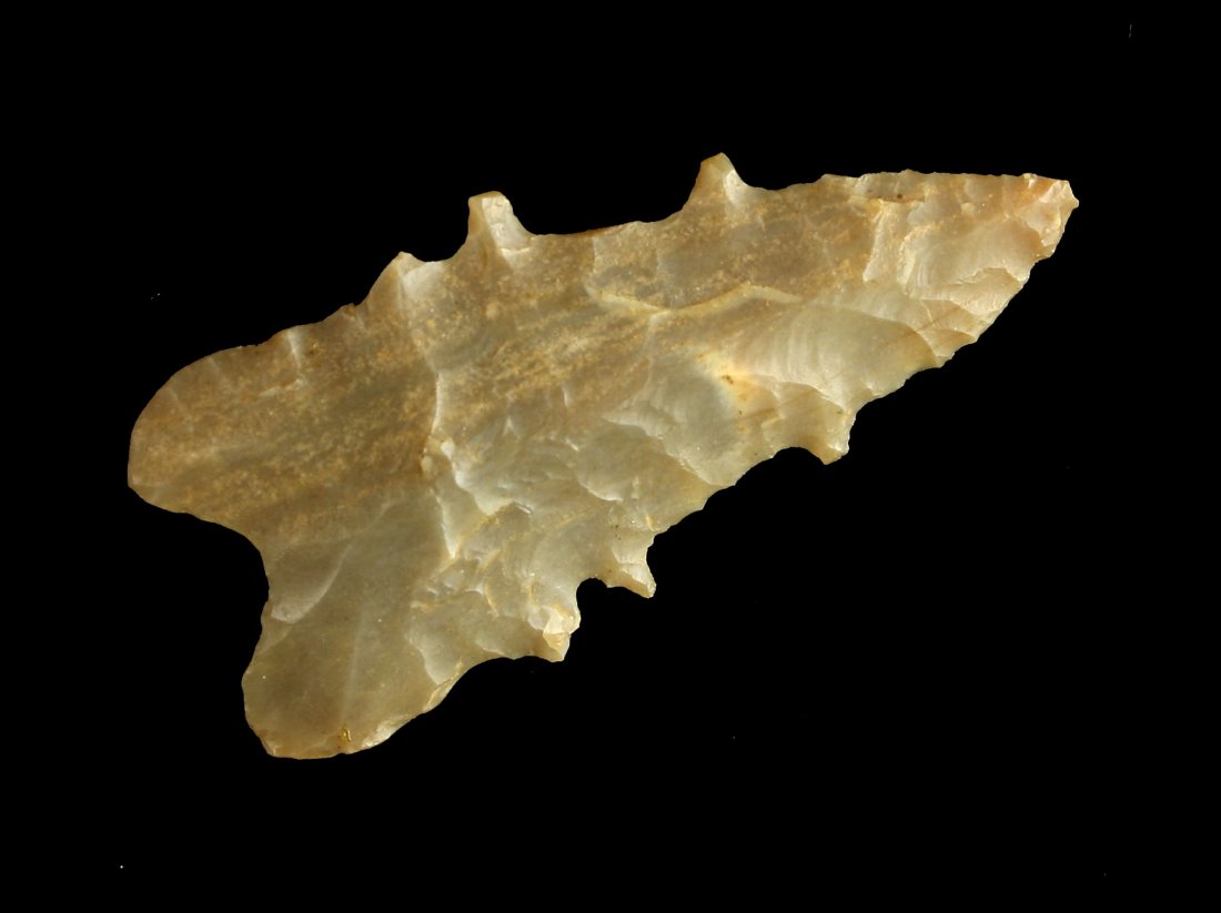 2" LeCroy: Nice Carter Cave flint example from Bourbon Co., Kentucky. Ex - Nick Hadden Collection.