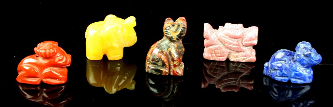 5 Small Stone Carvings (1 of 3)