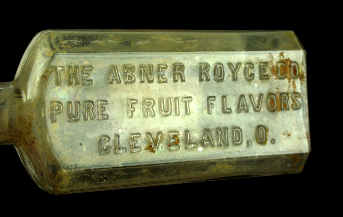 4 3/8" Embossed Abner Royce Extract Bottle (1 of 3)