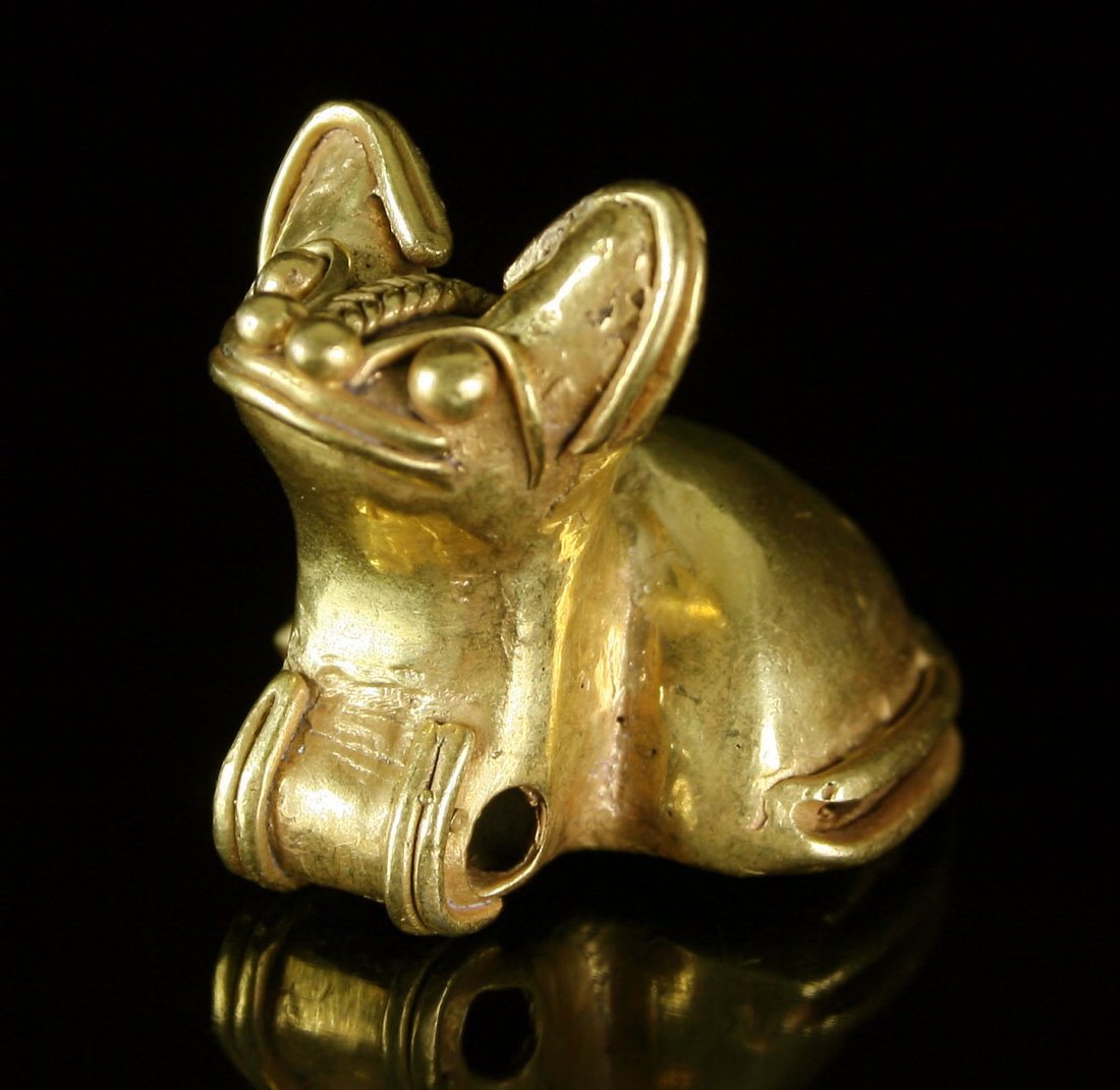 1 3/8" Tairona Animal Effigy Pendant with Bell (1 of 5)