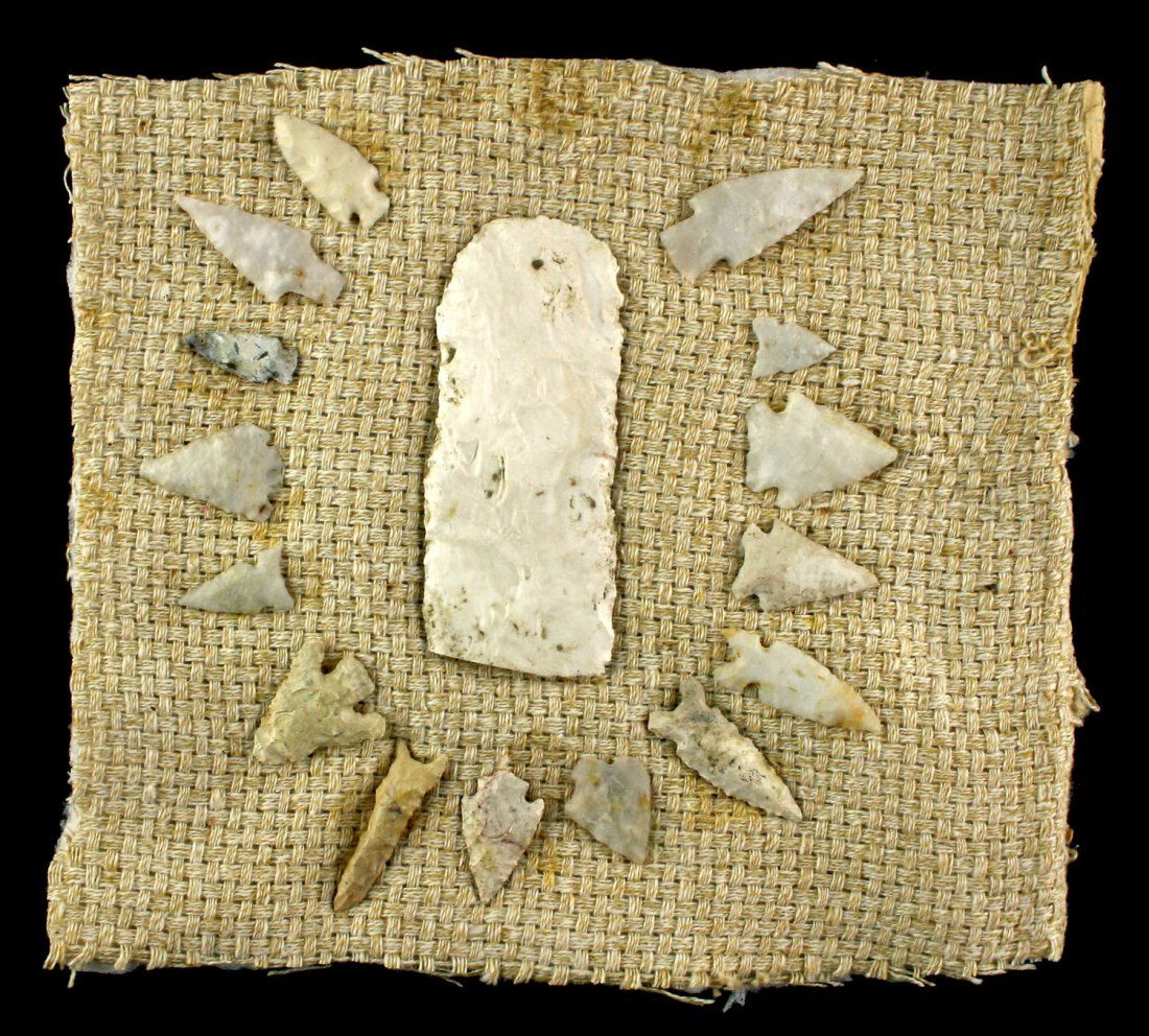 Vintage Display of 16 Nevada Artifacts (1 of 1)