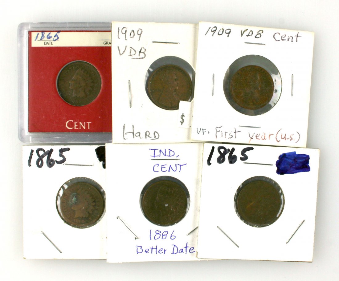 Indian Head & Wheat Pennies (1 of 2)