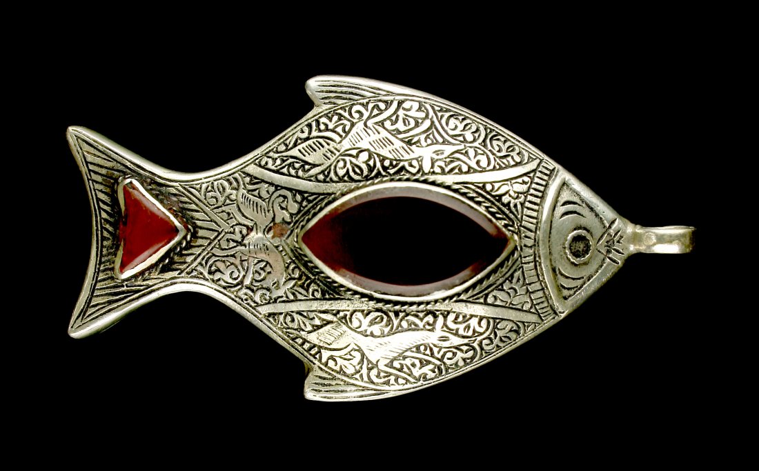3 1/4" Celtic-Style Fish Pendant (1 of 2)