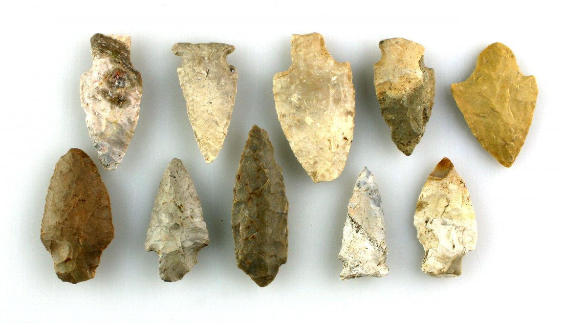 Dealer Lot - 10 Extra Nice Indiana Arrowheads (1 of 1)