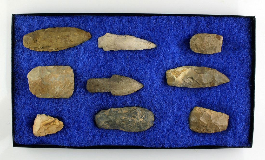 Frame of 9 KY Artifacts (1 of 1)