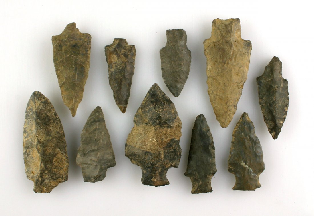 Collector Lot - 10 Nice Tennessee Arrowheads (1 of 1)