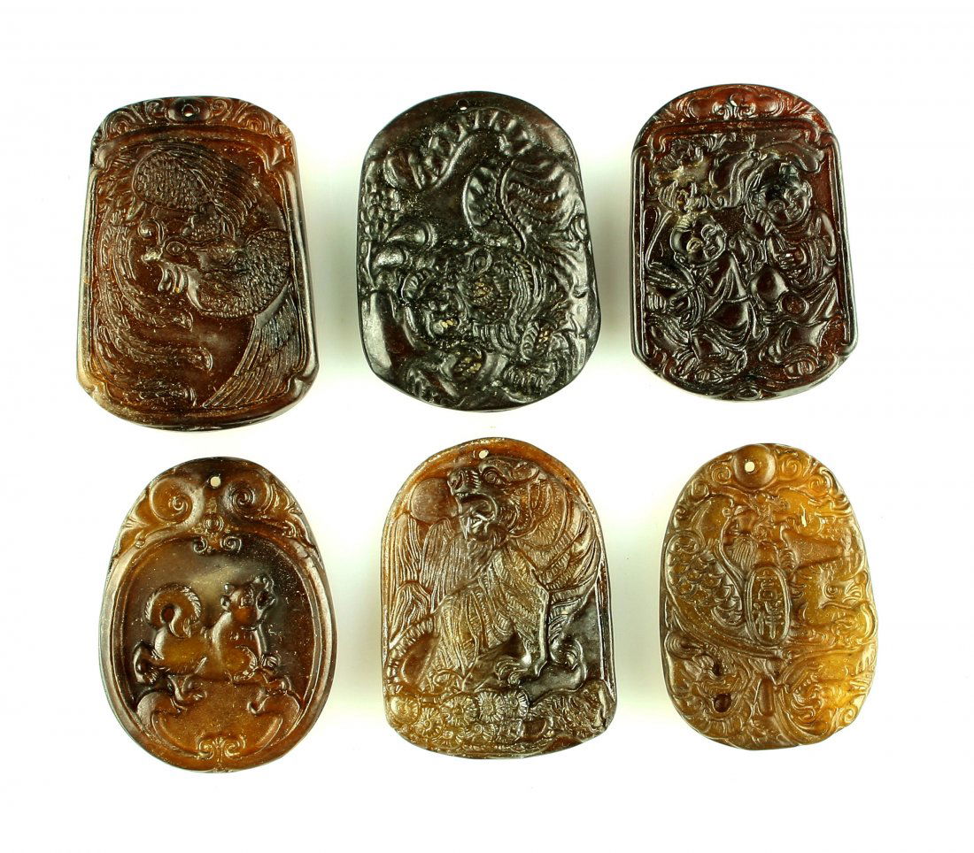 6 Oriental Pendants (1 of 2)